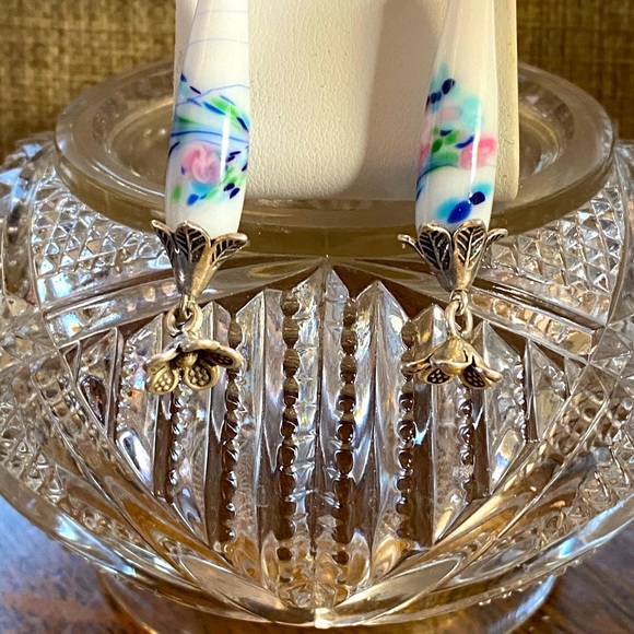 Bella Luna designer earrings.Vintage & Sterling - Picture 3 of 5